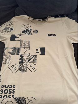 Tan hugo boss shirt (1 of 1) LARGE