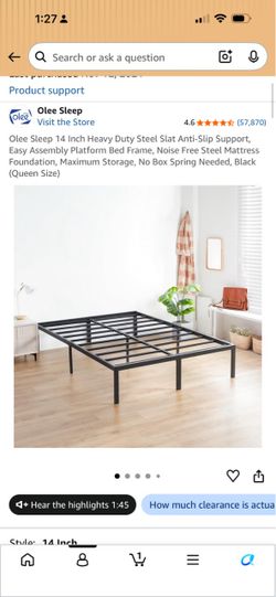 Metal bed frame
