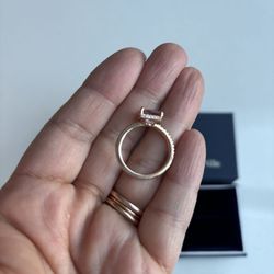 Blue Nile Morganite Ring, 14k Rose Gold