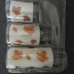 Set Of 3 NEW LED Flameless Candles 🍁 Timer Switch Optionj