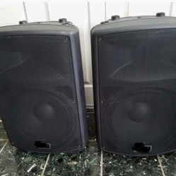 PODIUM PRO PP1502A POWERED 15" ACTIVE 1800W SPEAKER PAIR (2)