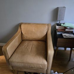 West Elm Leather Chair