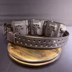 Safariland ELS Competition Belt Size 32"-40"x 1.75" w/3 774 Rifle Magazine Pouch