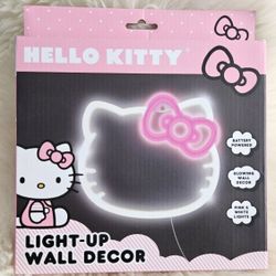 Hello Kitty Light Up Wall Decor Pink & White Lights -Christmas Gift 🎄💗✨️🎀
