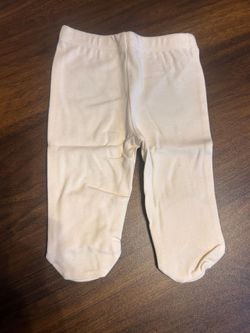 New DorDor & GorGor ORGANIC Baby Footed Pajamas Pants, Dye Free, 100% Cotton, 0-3 Months, Beige