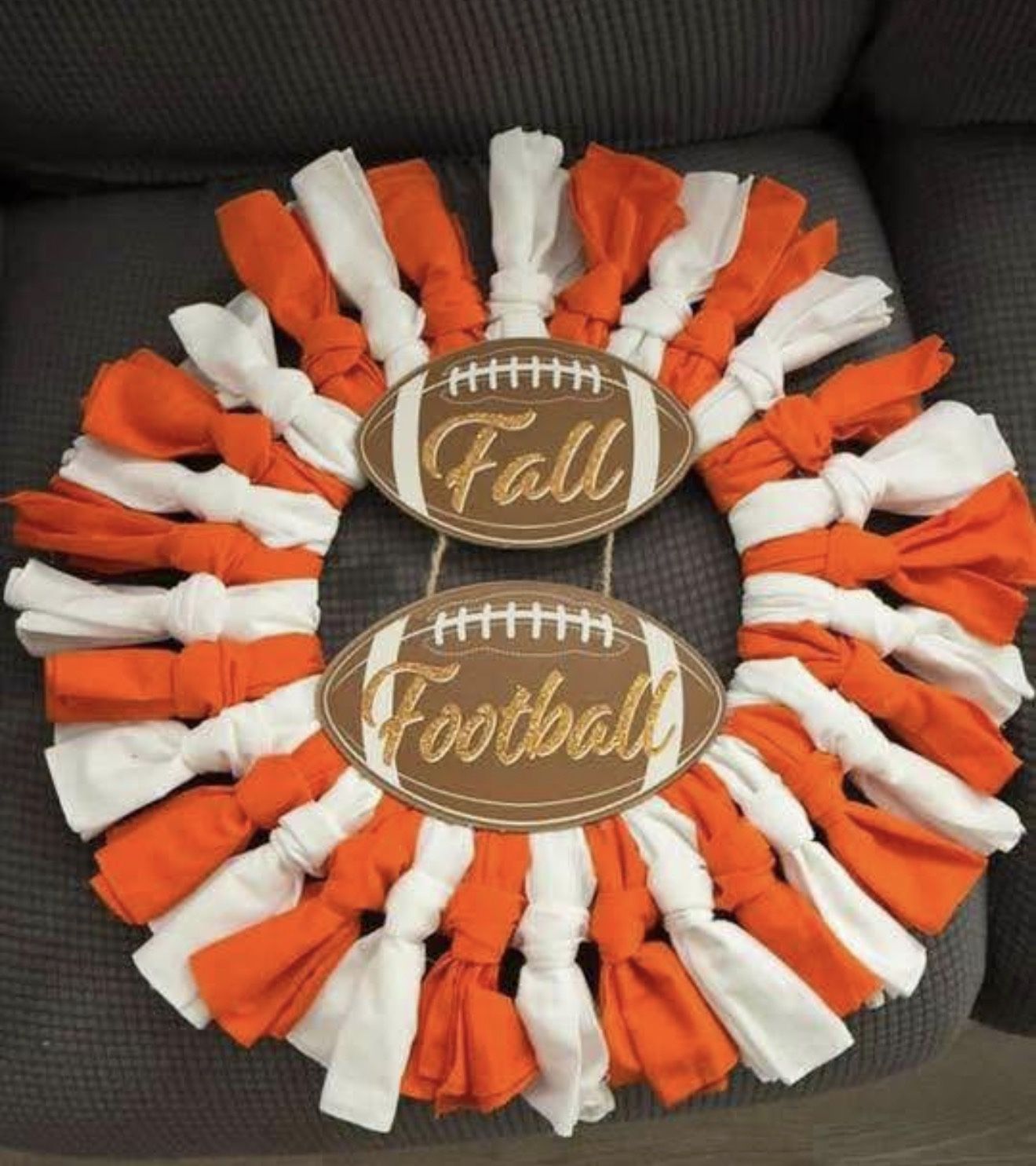 Handmade Tennessee Bandana Wreath