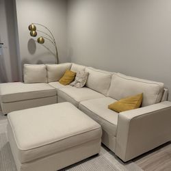 Sectional Sofa With Accent Ottoman