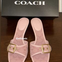 Authentic Coach Pink Kitten Heels Size 8.5