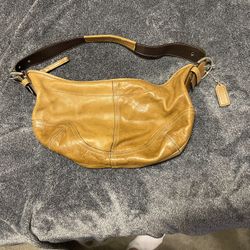 Brown Leather Coach Purse