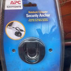 Notebook computer security anchor
