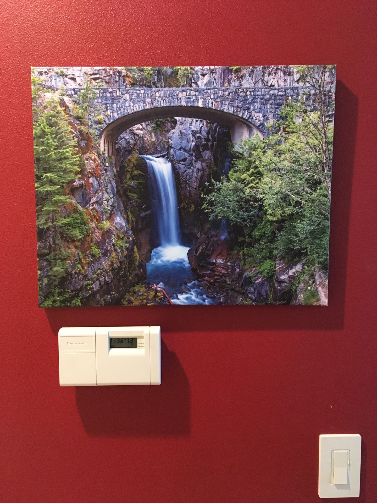 Canvas MRNP waterfall photo 20” x 16”: Christine Falls