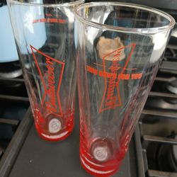 Old Vintage Budweiser Glasses