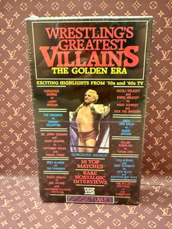 WRESTLING'S GREATEST VILLAINS The Golden Era 50's & 60's TV VHS NEW SEALED 1986