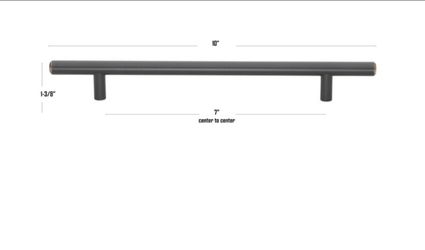 GlideRite 7 in. Solid Handle Bar Pulls