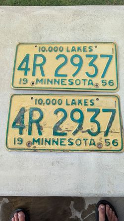 Vintage license plates