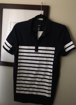 Men's H&M navy polo NWT new men's xs