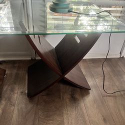 Glass End table 