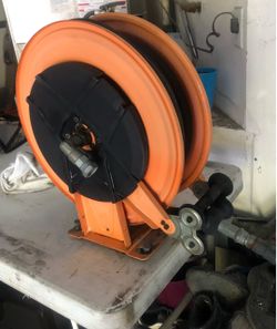 Lot of Industrial Hose Reels with Hoses