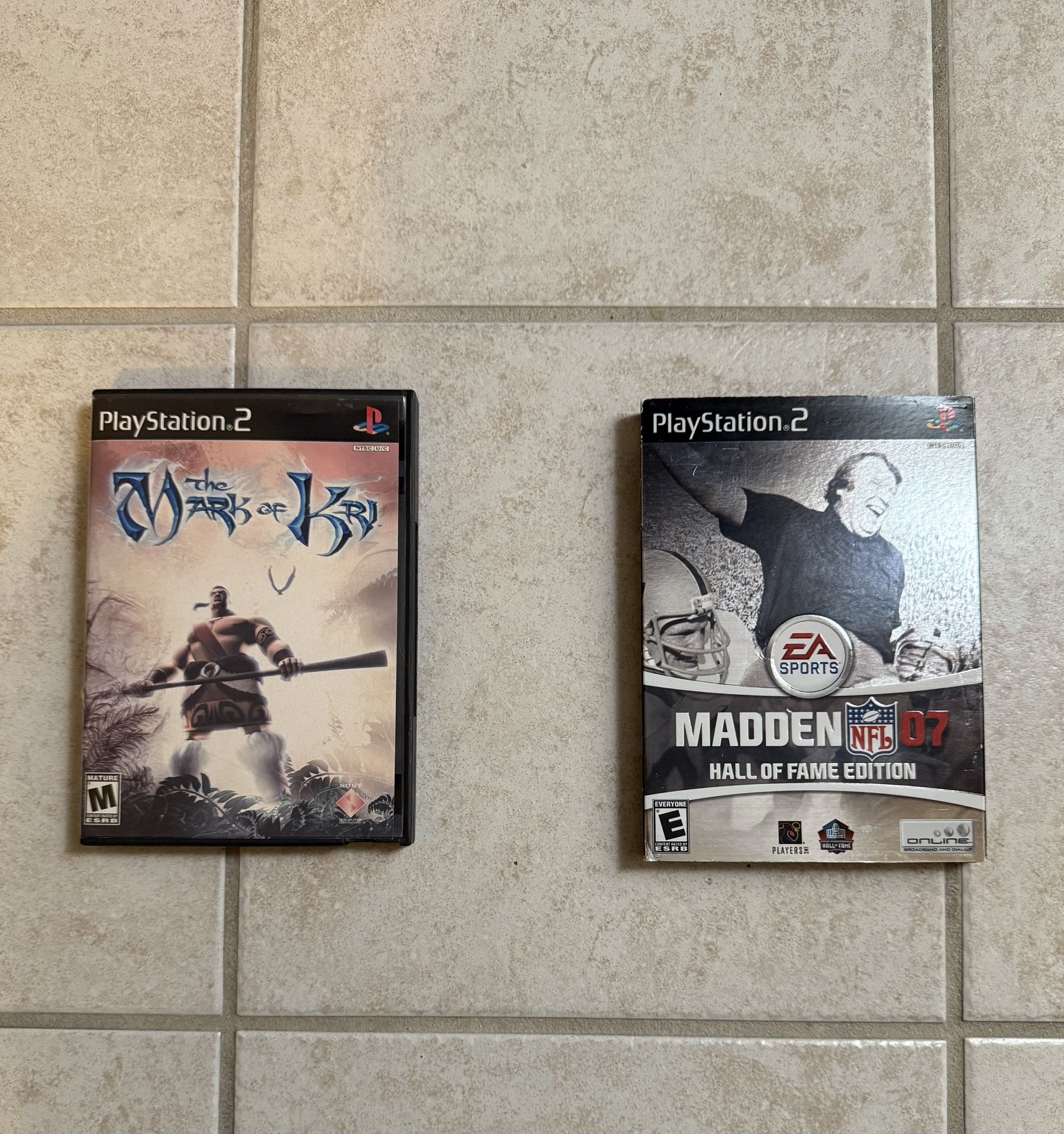 2 PlayStation 2 Games! Madden 07: Hall of Fame Edition CIB + The Mark Of Kri