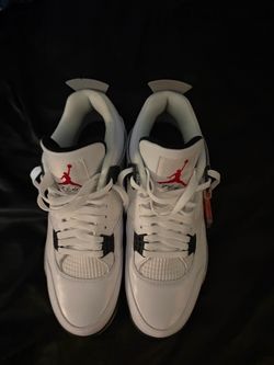 Air Jordan 4 White Cement Sneakers