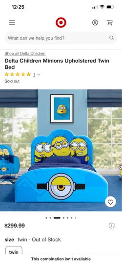 Delta Children Minions Upholstered Twin Bed