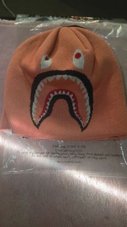 Bape pink beenie