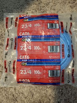 New CAT6 Riser Cable 100ft.