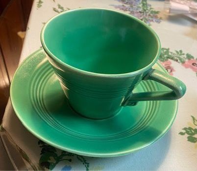 Fiesta HARLEQUIN Green Tea Cup & Saucer Set
