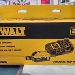 Dewalt 20v Max 6.0ah Battery & Charger Pack. 