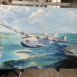Boeing 314 Pan Am Clipper 30x45 Giclee On Canvas