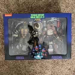 NECA TMNT II The Secret of the Ooze Tokka & Rahzar 2 pack NEW AUTHENTIC COMPLETE Brand New Sealed