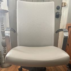 Designer Multi-Purpose Chair - Office Chair Premium Leather Cushion Seat & Breathable Fabric Back