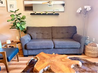 Couch with queen bed