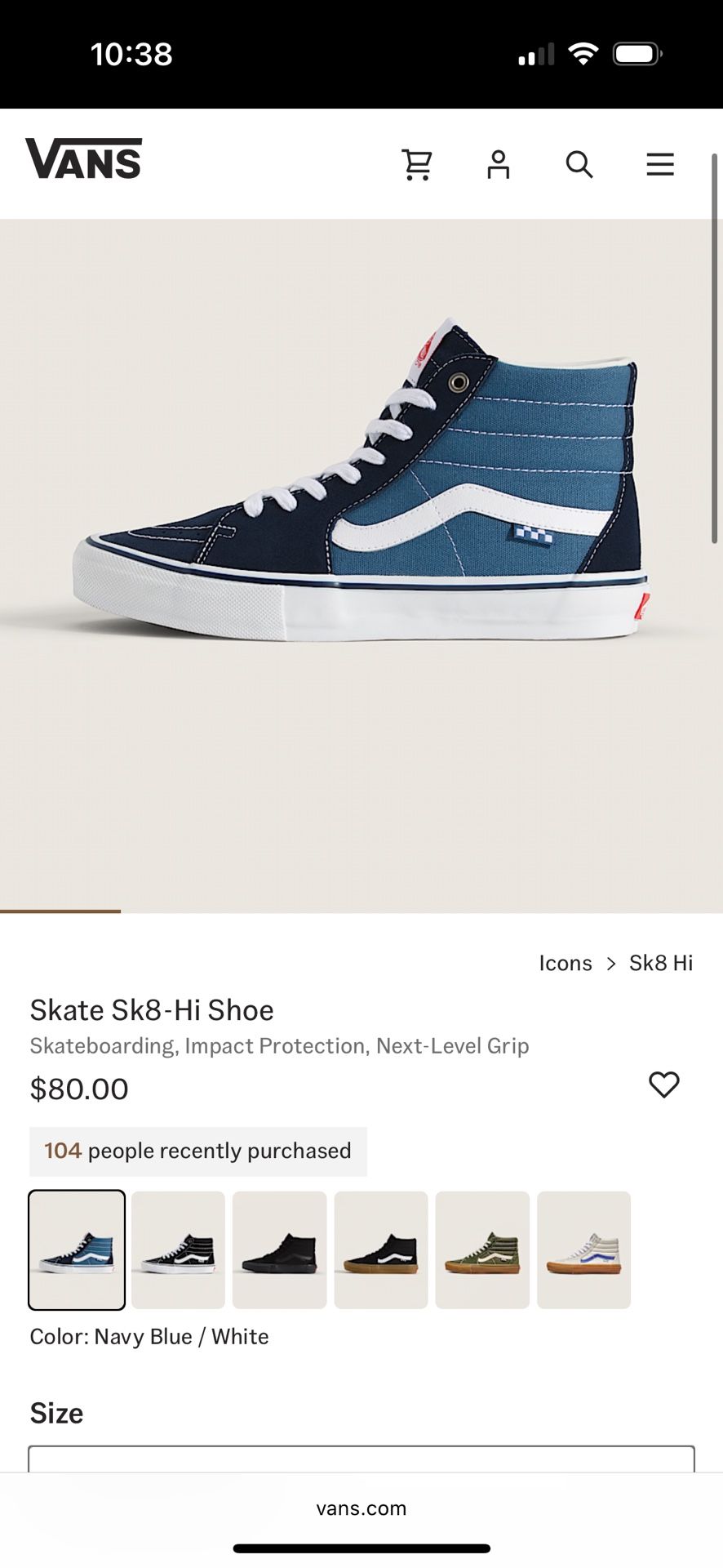 NEW Sk8 Hi Vans 