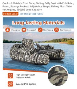 Goplus Inflatable Float Tube