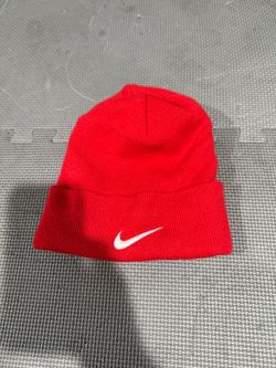Nike red beanie