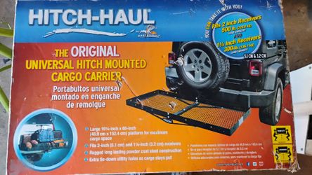 Cargo carrier hitch mounted