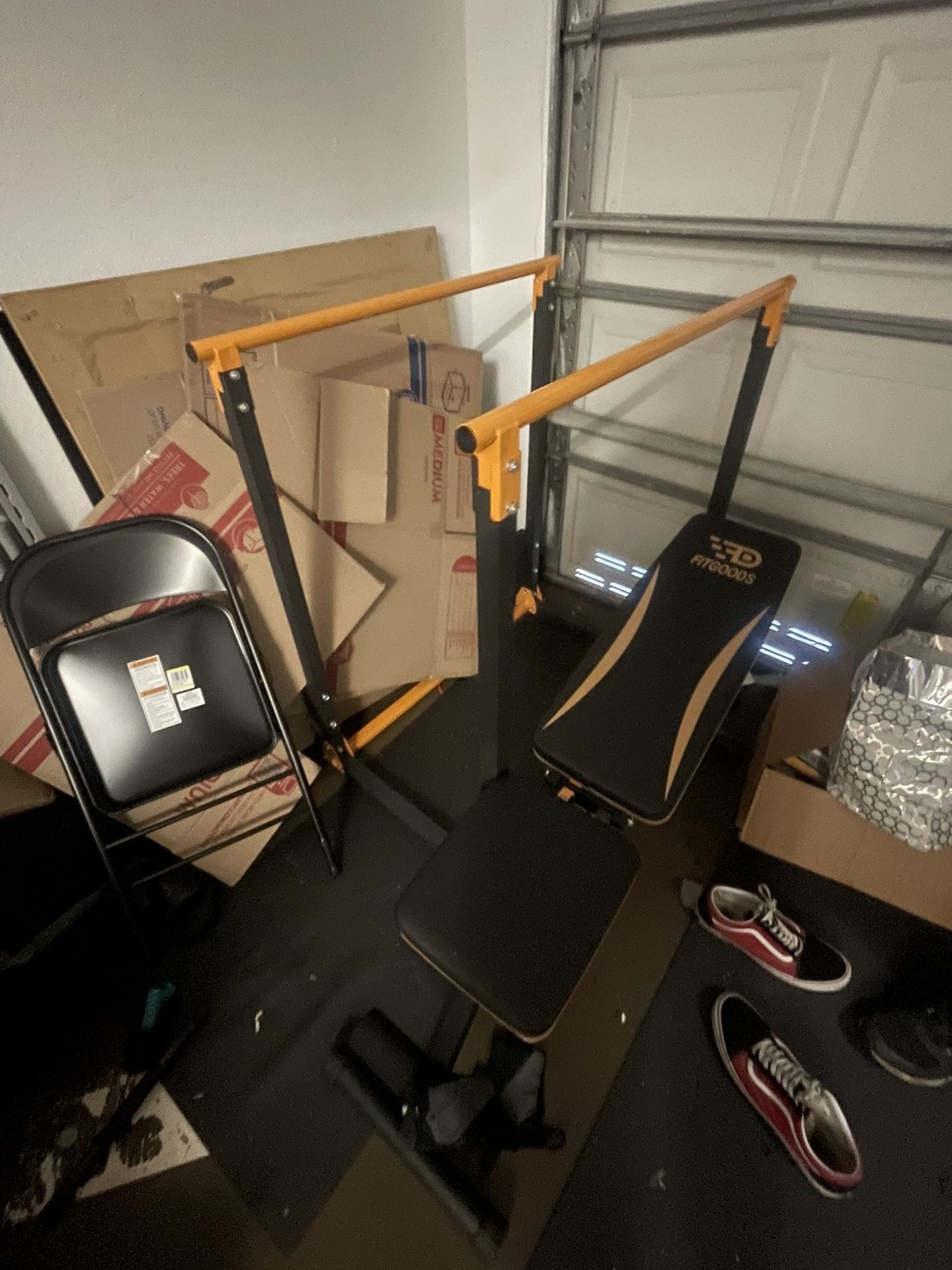 Sell The Dip Bar And Bench And 80lb Easy Curling Bar