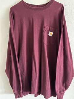 Carhartt long sleeve pocket t shirt workwear utility sz L - XL