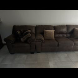 SOFA SET FAUX LEATHER