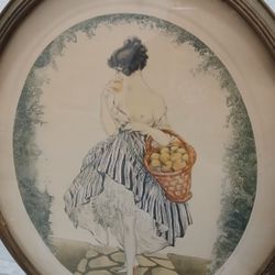 Le Panier De Pommes By Louis Icart
