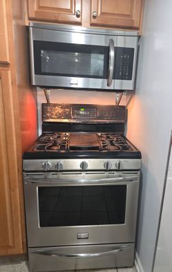 Stove and Over the Range Microwave