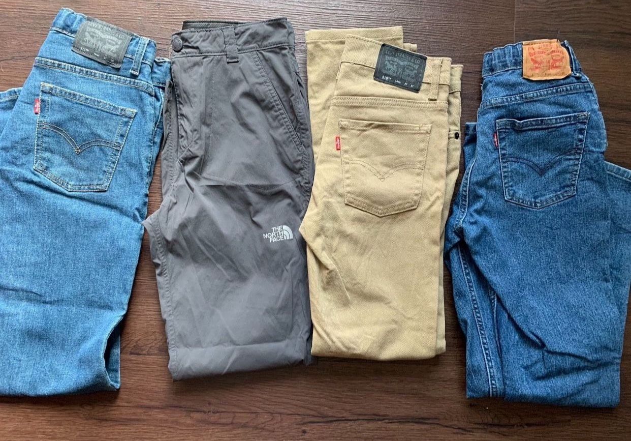 Like New Boys Jeans Levis and pants The North Face, 14Y $35 for all