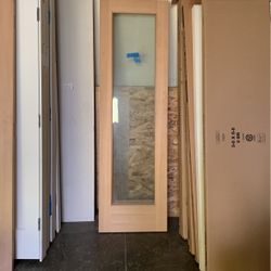 Door Slab With Glass Panel (24” X 80”)