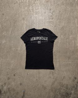 AEROPOSTALE CLASSIC CREW TEE BLACK L