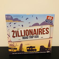 New! Big Potato Games: Zillionaires Road Trip USA - Board Game