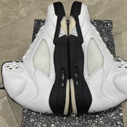 jordan 5 white black 
