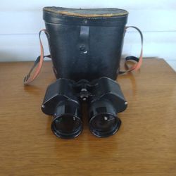 VINTAGE MAREL BINOCULARS: PAT NO 122061 7X50 COATED OPTICS