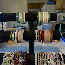 Jade Bangles and Bead Bracelets