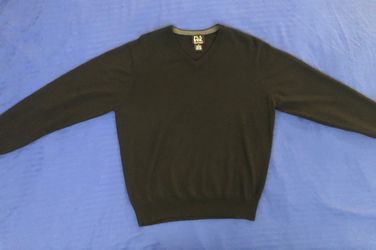 Merino Wool Mens Sweater From Joseph A Bank - Black, Small